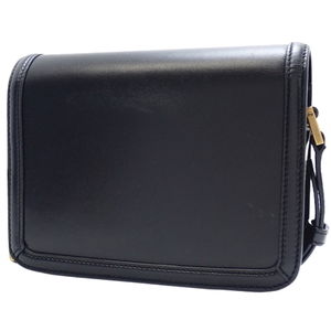 Saint Laurent Logo Black Ysl Calf Flap Solferino